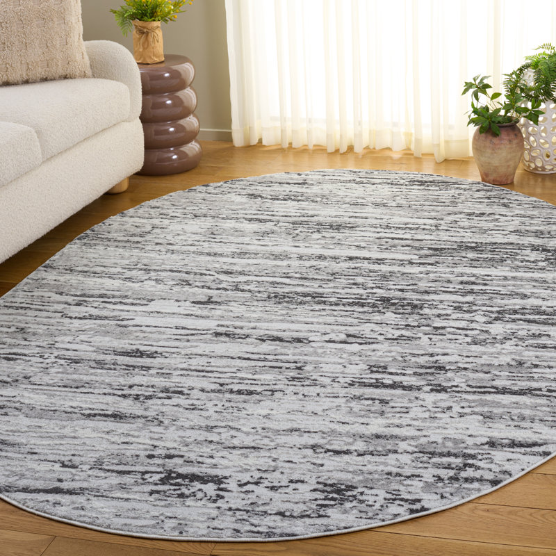Tapis abstrait Seng 700 Performance, Ovale 6 pi x 8 pi