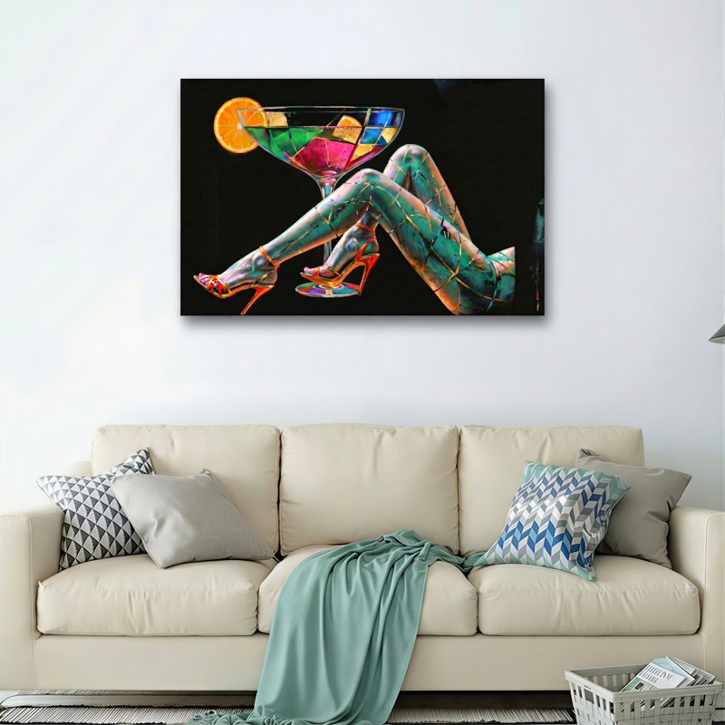 "Artistic Legs", reproduction d'art sur toile, ensemble de 1, H 12 po x l 18 po, Toile tendue