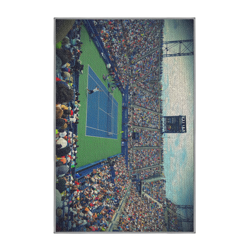 Tapis de tennis vert 1, Rectangle 4 pi x 6 pi