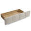 Grand lit tapissier, cadre de lit rembourré confortable, tissu chenille, avec tête de lit et cadre de lit solide. Avec tiroir pour le rangement - beige (88,5 po x 68,5 po x 31 po)-1828841332-1828841330