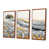 Toile avec cadre flottant brun