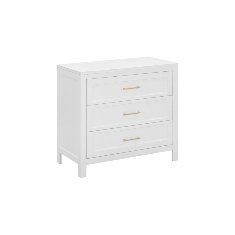Reign 3 Drawer Dresser In White, White