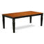 Ensemble de table de cuisine 5 pièces pour 4 personnes comprenant une table de salle à manger rectangulaire avec rallonge papillon et 4 chaises, noir et cerise
