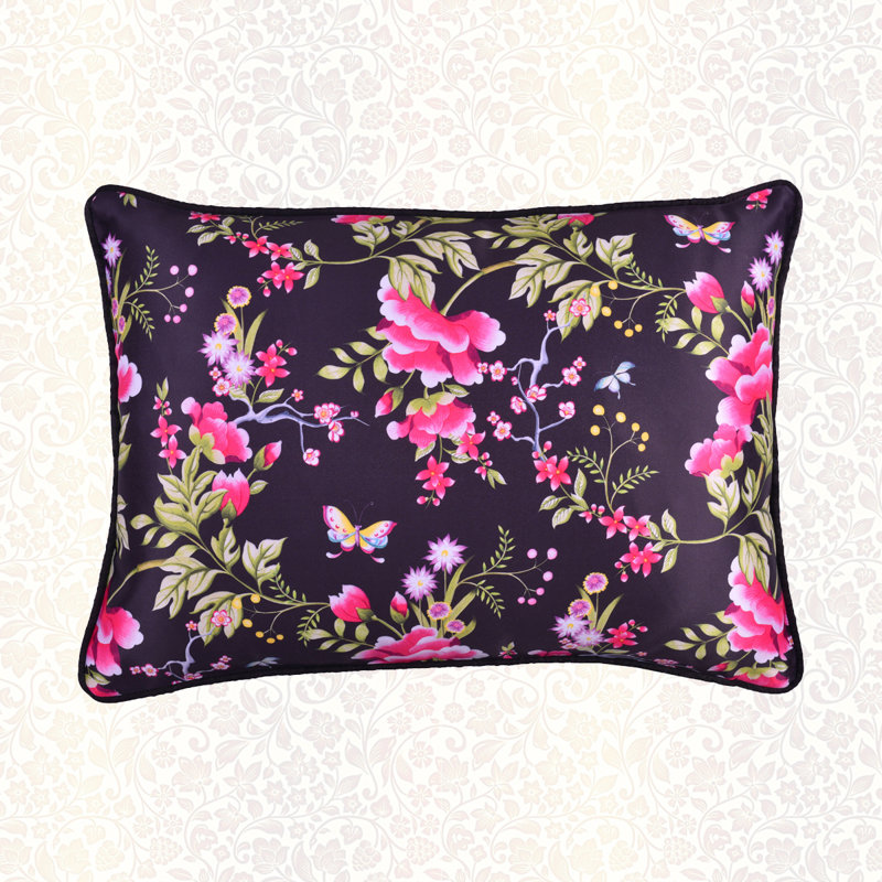 Rectangular Floral Pillow Cover & Insert 14x20 – Decorative Accent Cushion for Christmas Home Décor Gift
