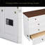 Commode pour lit escamotable en pin massif avec station de charge et grand tiroir de rangement pour bureau à domicile ou petite pièce-1496120782