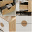 Table de chevet en bois manufacturé à 2 tiroirs Sahan H 20,8 po-58561215