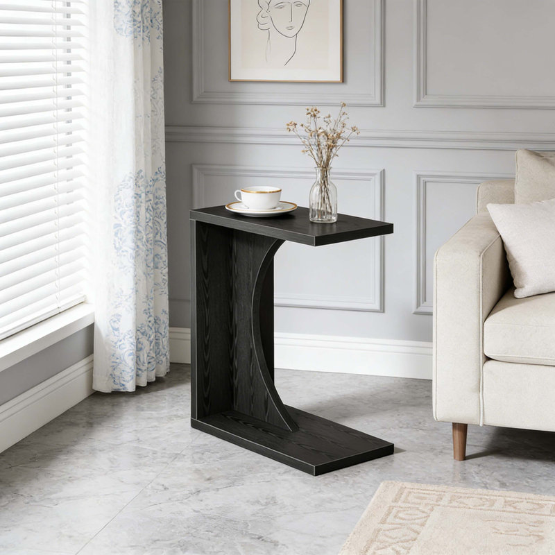 C-Shaped Sofa Side Table Couch Table