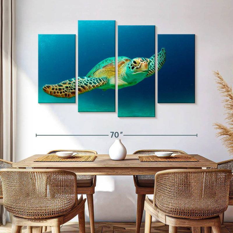 Brampt Philippine Green Sea Turtle, 42" H x 68" W