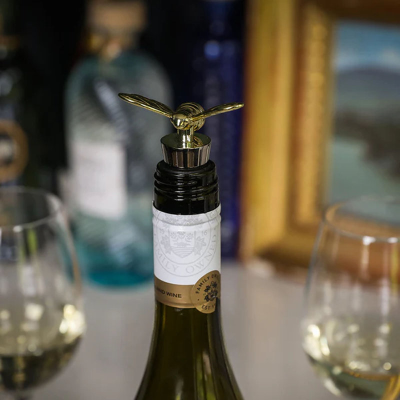 Stainless Steel Bottle Stopper, Gold