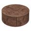 Table basse rotative en bois avec 2 tiroirs Burl