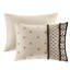 Ensemble d'édredon 3 pièces en mélange de lin et coton naturel double / grand-117517541