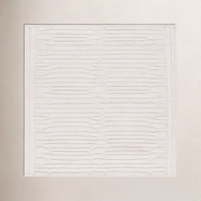 Elona Ivory Hand-Tufted Abstract Wool Rug