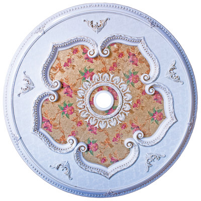Round White Ceiling Medallion