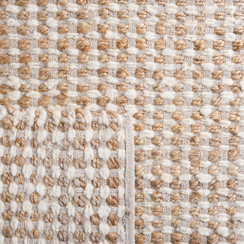 Tapis Trefann Natura 349 en beige / ivoire, Rectangle 6 pi x 9 pi