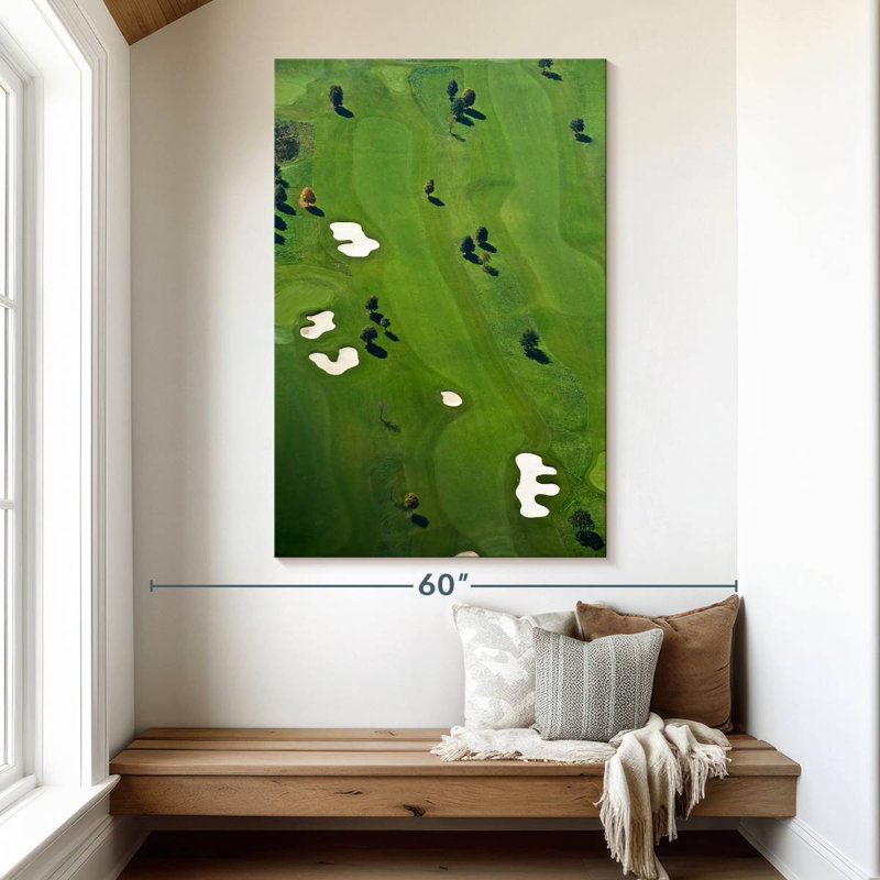 Sireci Golf Course From Above, 51" H x 34" W