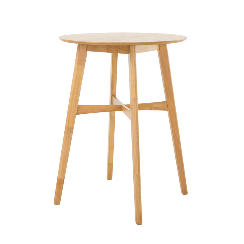 Table de salle à manger ronde, Chêne Naturel, L 31,5 po x L 31,5 po, Bar (hauteur de 42 po)