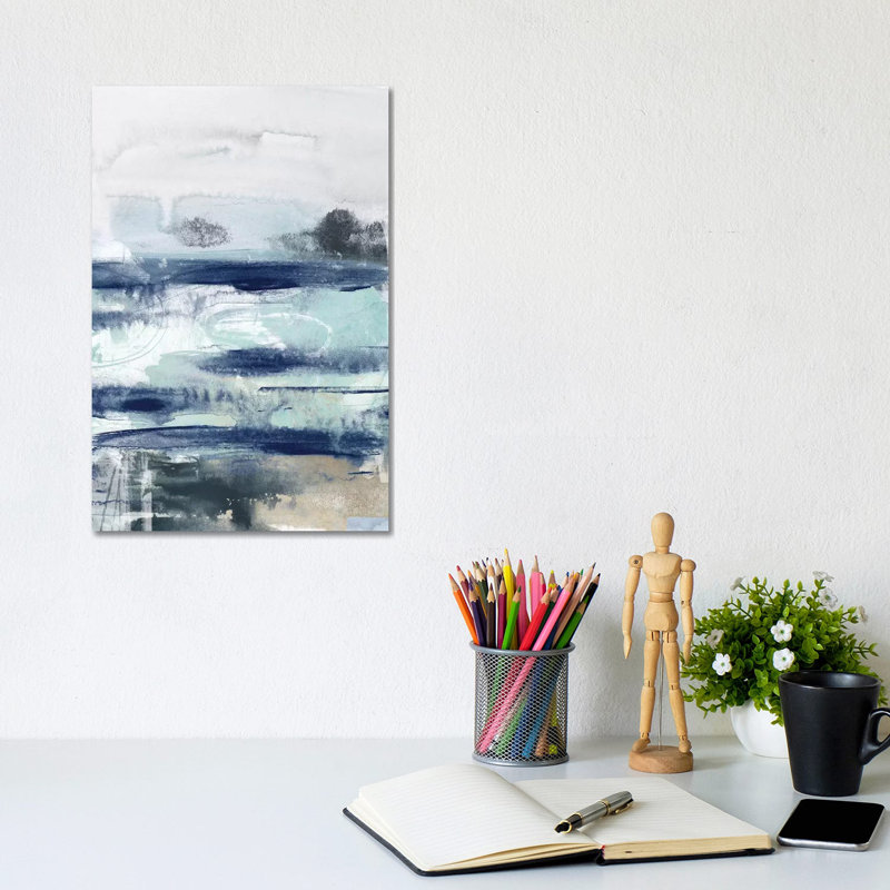 Tidal Motion I by June Erica Vess - Wrapped Canvas Print, 20.32 cm H x 30.48 cm W