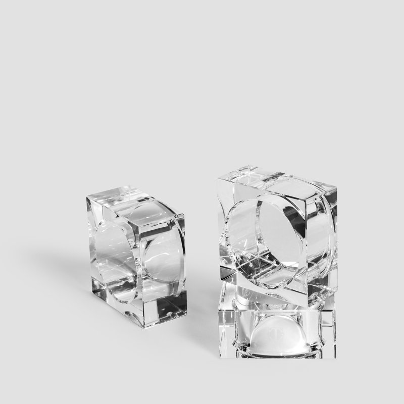 William Square Napkin Ring Set
