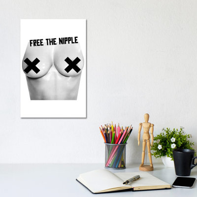 Free The Nipple by Kubistika - Wrapped Canvas Print