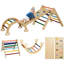 AIYAPLAY Toddler Climbing Frame 5 In 1 for Kids 18-48 Months Multicoloured