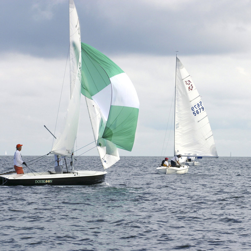 Water Racing II - Wrapped Canvas Art Prints, 30cm H x 30cm W x 3.8cm D
