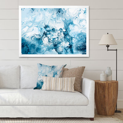 «Blue and White», peinture sur toile