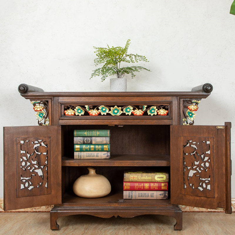 Armoire de véranda moderne en bois massif simple