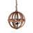 4 - Light Wood Chandelier