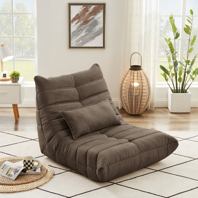 Fauteuil à billes et chaise longue Swingle, Café