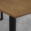 Brinegar Oak Metal Base Dining Table-444356417-444356421