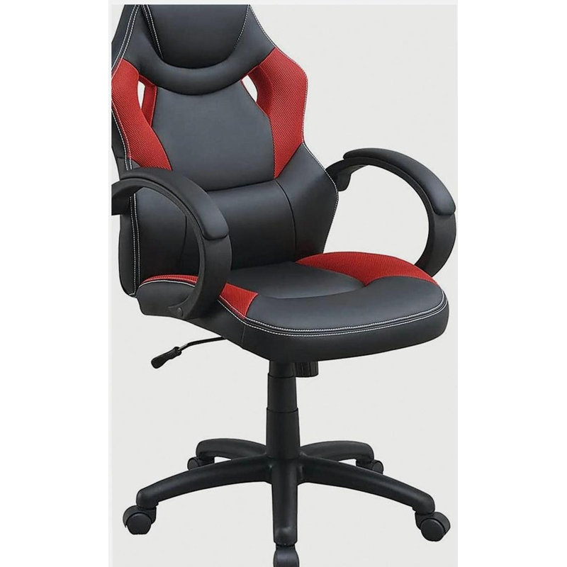 Chaise de bureau rembourrée 1pc, Noir
