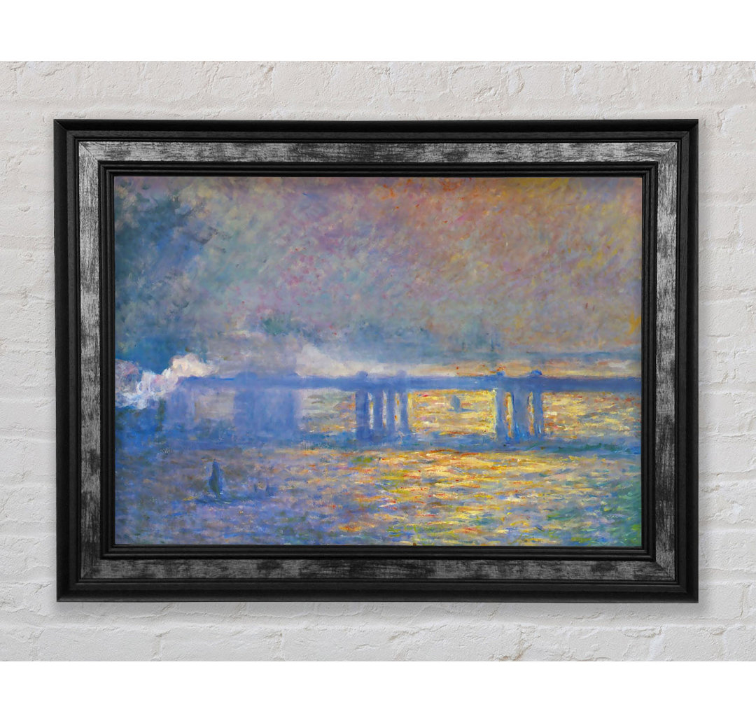 Monet Charing Cross Bridge - Einzelner Bilderrahmen Kunstdrucke