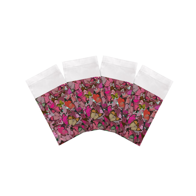 Mariposa Cotton Sateen Dinner Napkins, Pink