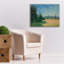  'Sahurs Meadows In Morning Sun' by Alfred Sisley Canvas Wall Art, 34" x 26"-866121486