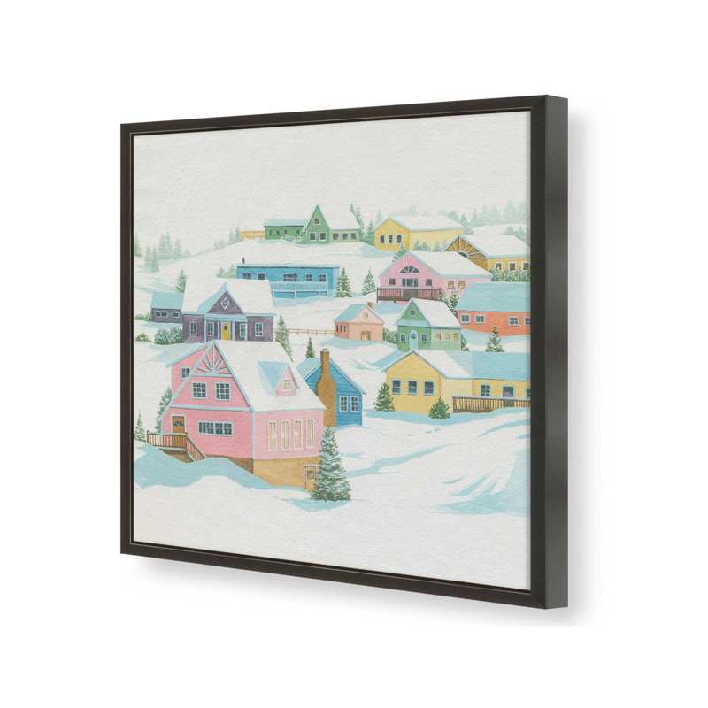 «Pastel Mountain II» par Grace Popp, reproduction d'art, H 30 po x l 30 po, Impression sur cadre ouvert sans papier mat, Noir