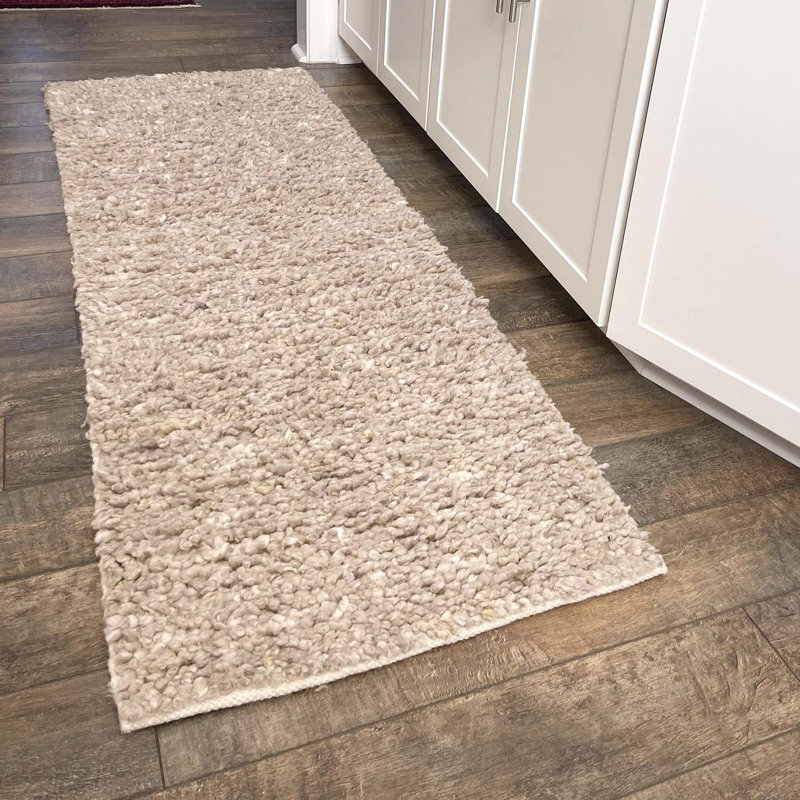Tapis en laine Yanaliz, Tapis de couloir 2 pi 7 po x 12 pi
