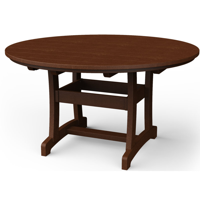 Table de salle à manger Stella, Brun Tudor, H 54 po x l 54 po x P 54 po
