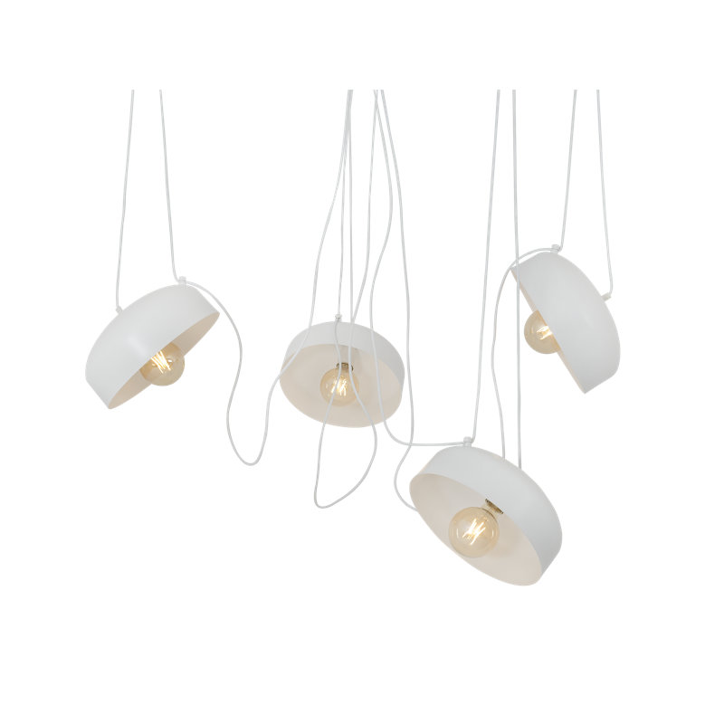 Allan 4 - Light Unique/Statement Pendant, White