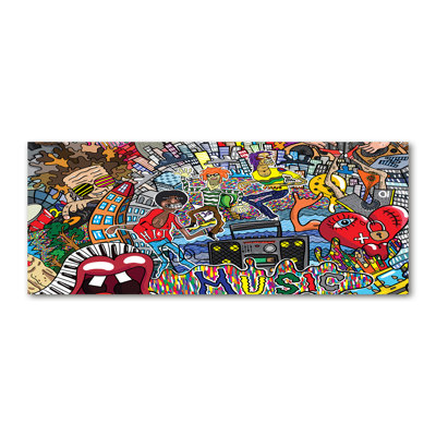 Music Collage - Wrapped Canvas Print