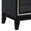 Table de chevet noire patinée pour la chambre à coucher - 2 tiroirs et rangement pratique moderne 2, pièce pratique