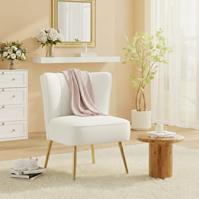 Fauteuil d'appoint en velours Dutch