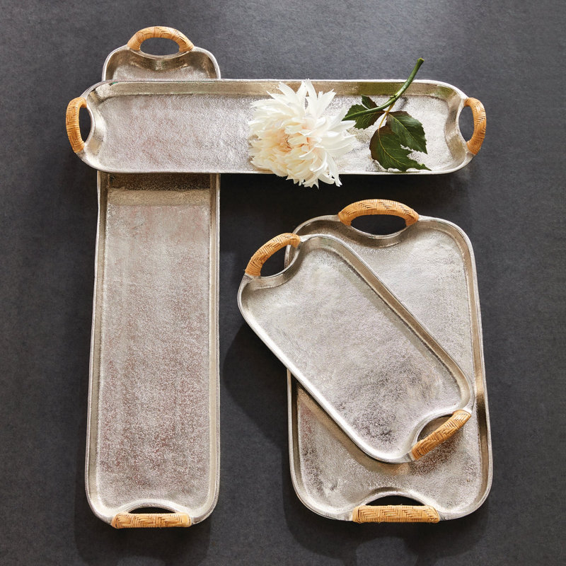 Plateaux décoratifs Hobbs Helena, Repose-pieds / Table basse, Allongé, L 24 po x P 6,5 po x H 1 po
