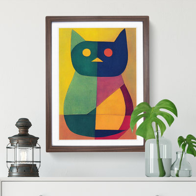 Cat In Abstract No.3 - Single Picture Frame Print
