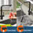 Black Kitchen Faucet, Pull Down Kitchen tap, Stainless Steel Kitchen Sink Faucet with Pull Out Sprayer Single Handle,Matte Black-105833527