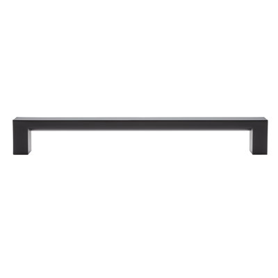 Architectural Flat 12" Center to Center Matte Black Appliance Pull