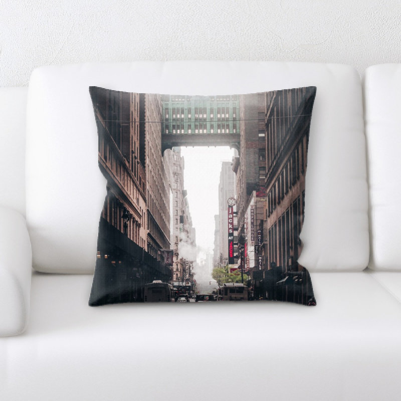 Microsuede Reversible Throw Pillow