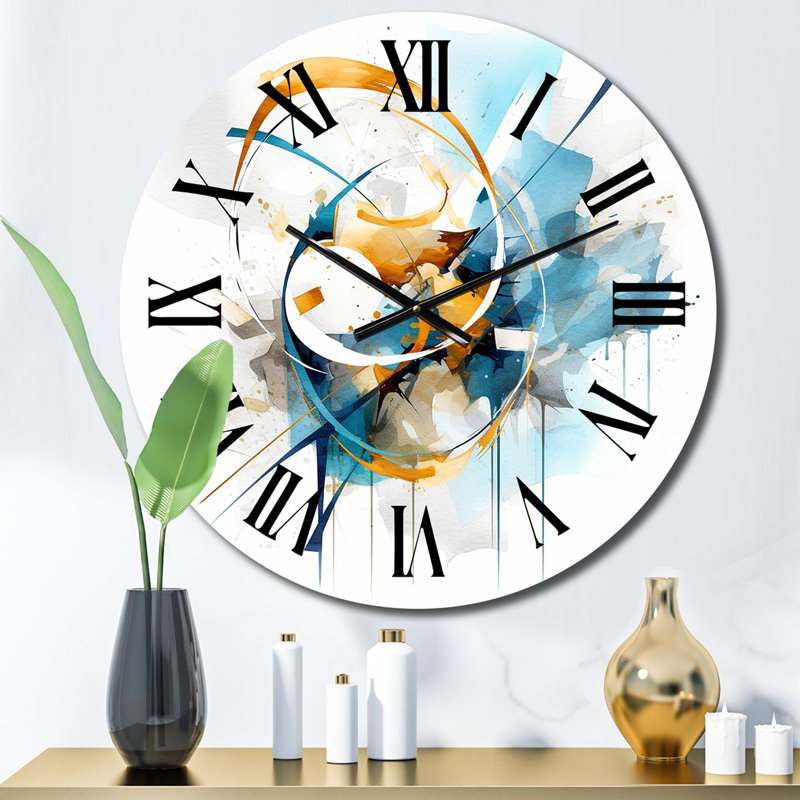 Horloge murale «Blue Abstract», Moyenne