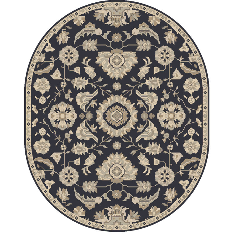 Arden Wool Oriental Indoor Rug, Oval 6' x 9'
