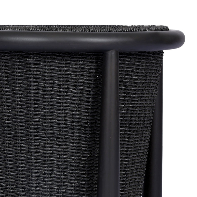 Kernan Basket-Single Twisted Black Hyacinth, Single Twisted Black Hyacinth