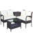 Runion 4 - Person Patio Dining Set with Rectangular Table , Cushions Included